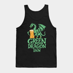 Green Dragon Inn - Typography - Fantasy Tank Top